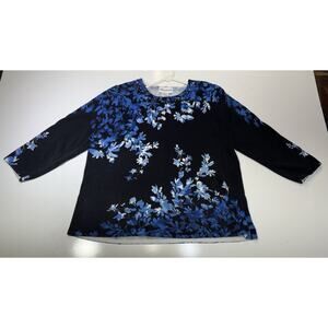 alfred dunner womens tops size large Floral Print